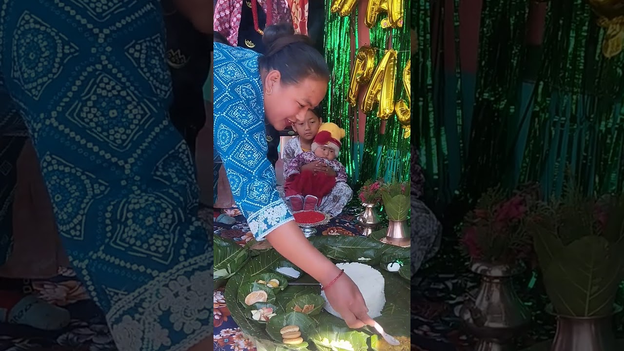 छाेरीकाे भात  खुबाई बिषेश😘😘😘#my #girl #beti #pasni #spical #rice #eating 