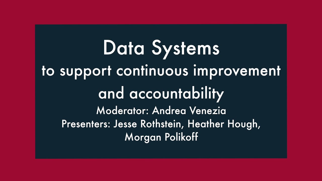 PACE | Data Systems to Support Continuous Improvement and Accountability