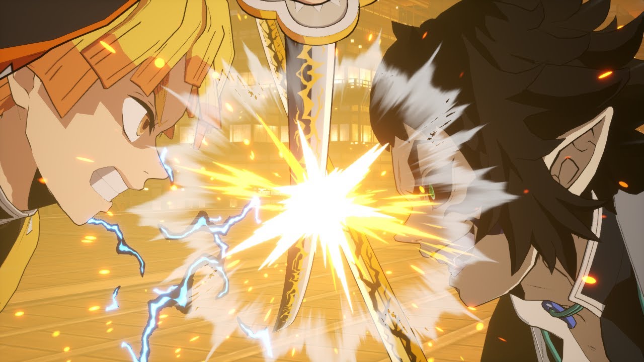 Zenitsu VS Kaigaku INfinity Castile Demon Slayer: Kimetsu no Yaiba - The Hinokami Chronicles 2