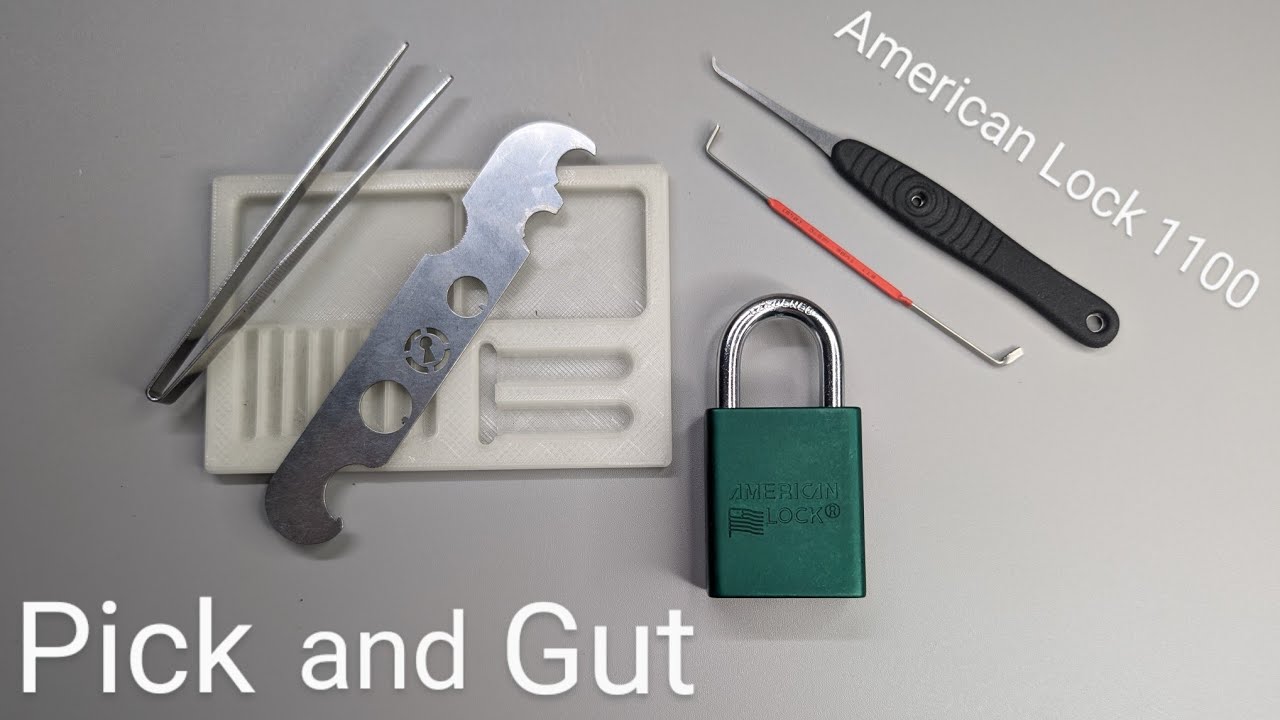 American Lock 1100 pick and gut