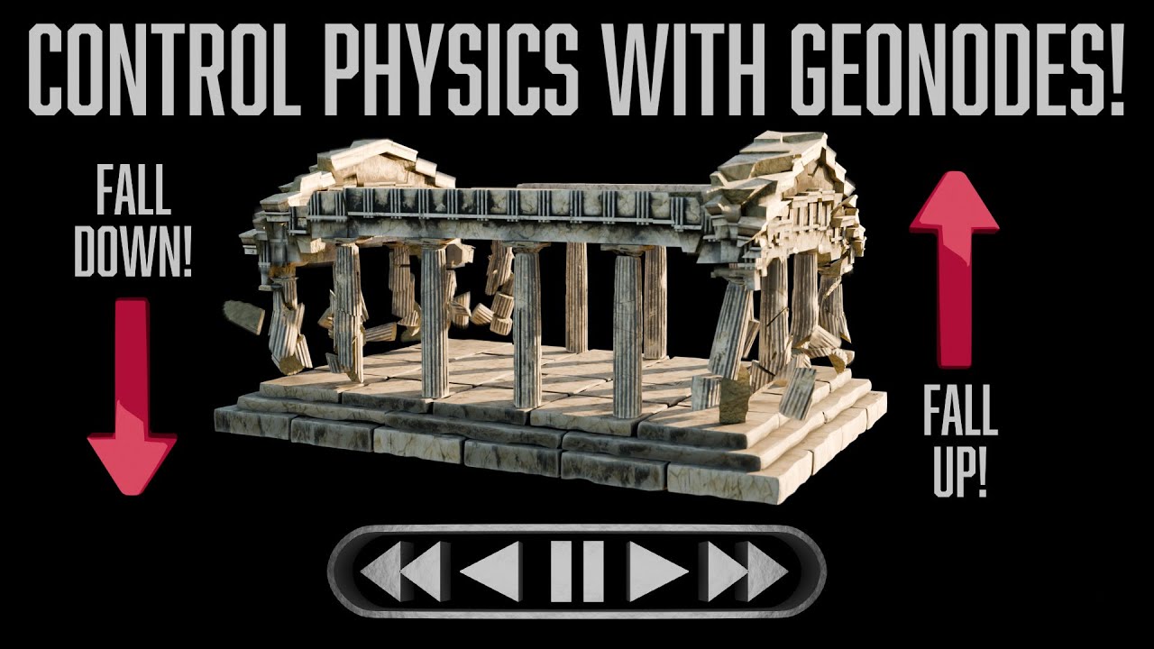 Blender Tutorial - Control Physics Sims with Geometry Nodes (Beginner Friendly)