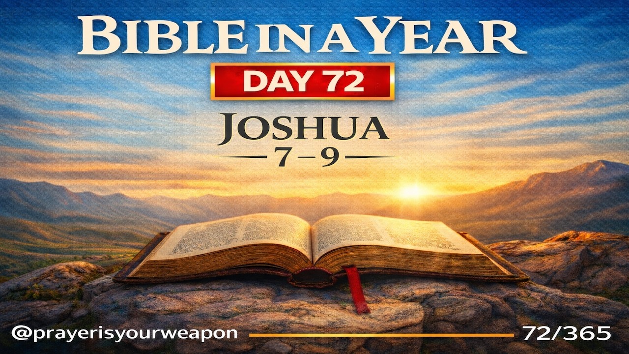 Day 72 - BIBLE IN ONE YEAR | Joshua 7 - 9 @Prayerisyourweapon
