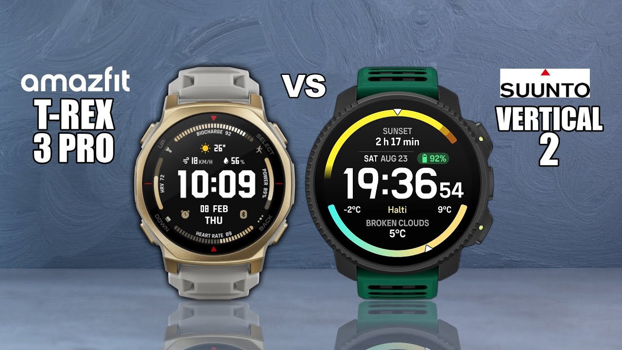 AMAZFIT T-REX 3 PRO VS SUUNTO VERTICAL 2