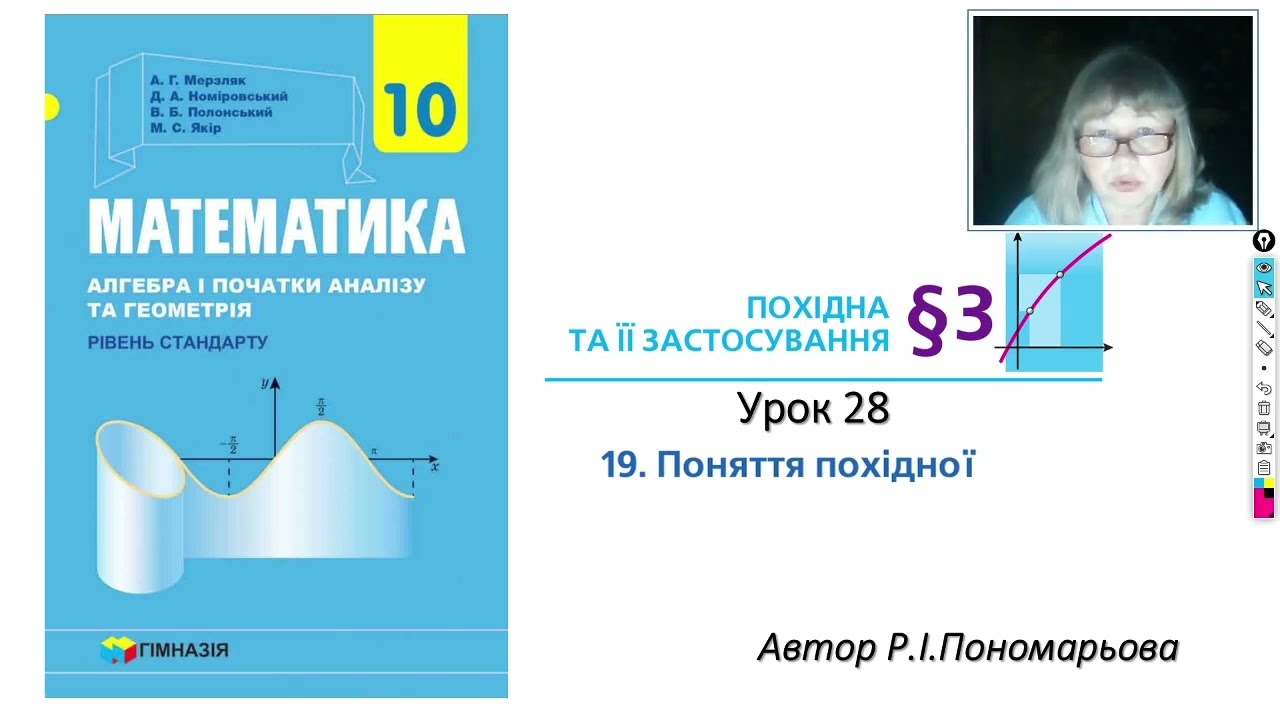 10 клас. Поняття похідної