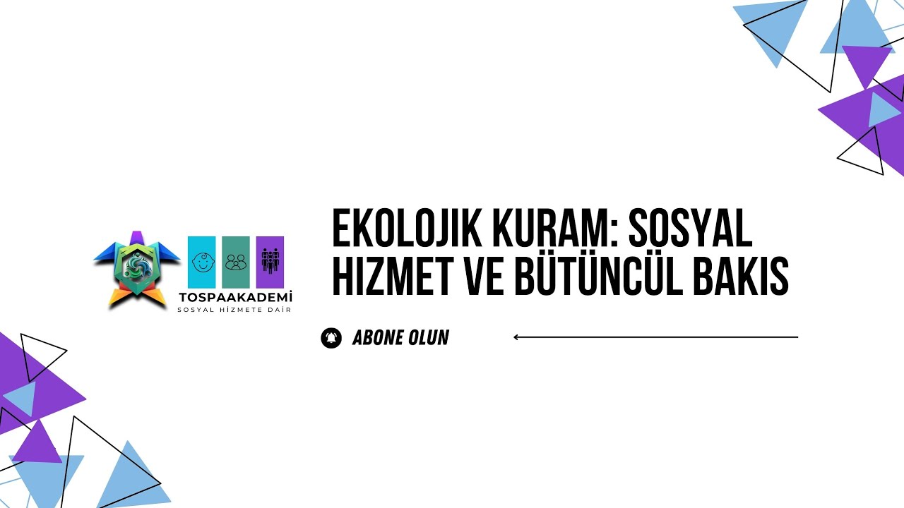Sosyal Hizmet Özetleri Ekolojik Kuram 
