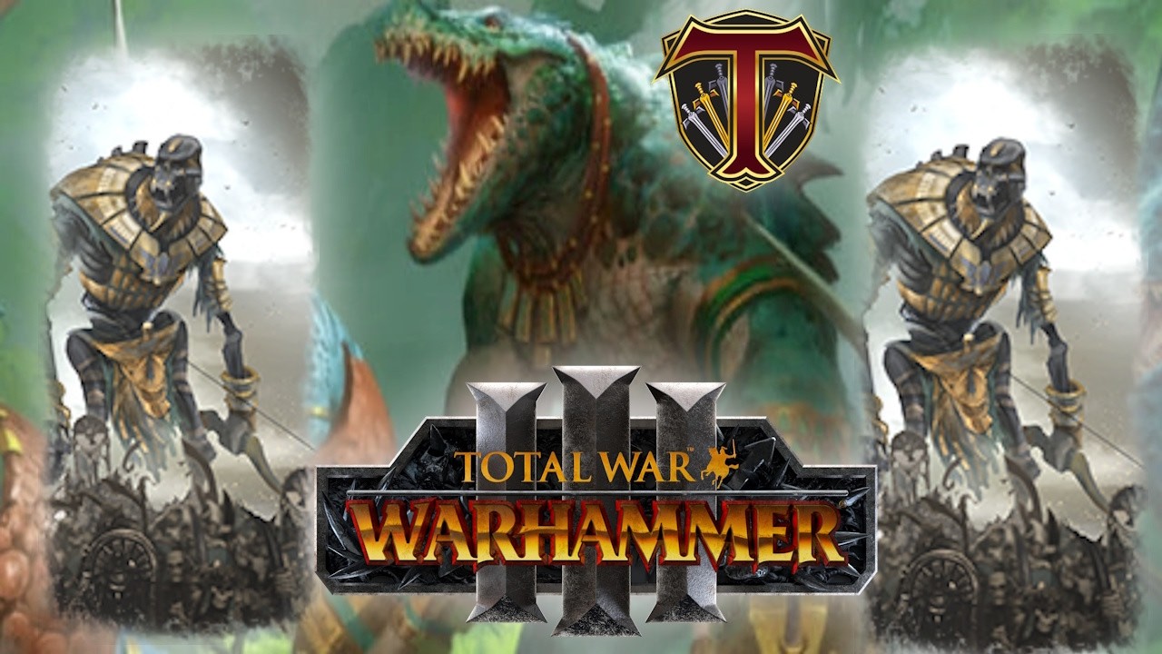 Big Kroxigor Rush vs Bone Giant Defense! Total War Warhammer 3 Multiplayer