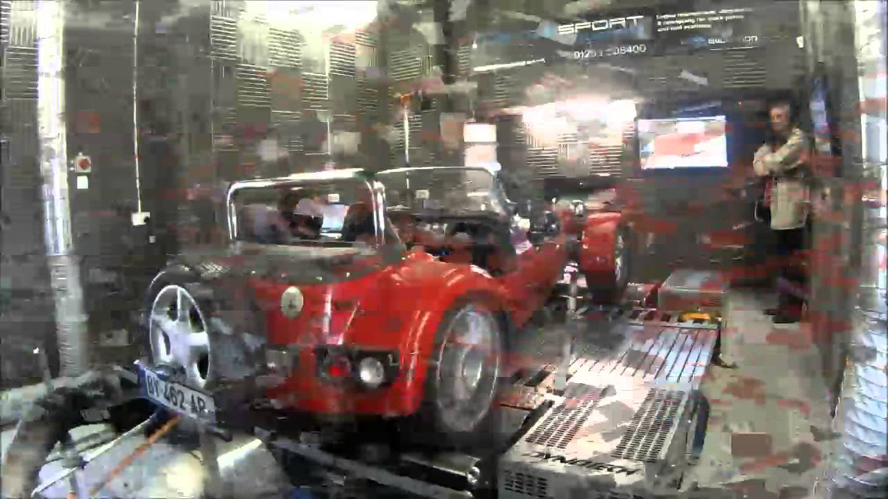 Westfield Cosworth On the Dyno at Motorsport Developments In Blackpool Lancashire