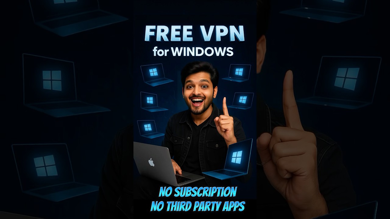 Free VPN for Windows | No Subscription No Third-party Apps required 🔥