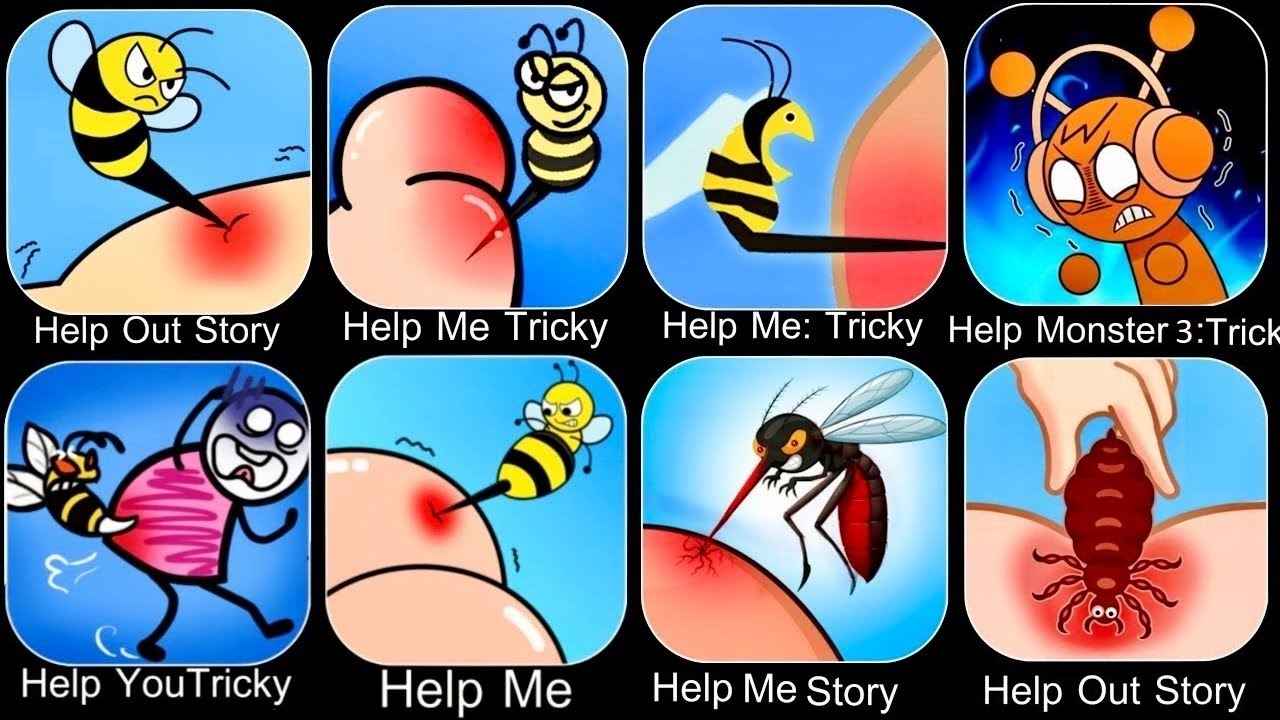 Help Me Tricky Puzzle,Help Me Tricky Story,Help Stickman Tricky puzzle VS Tricky Story,Help Me Brain