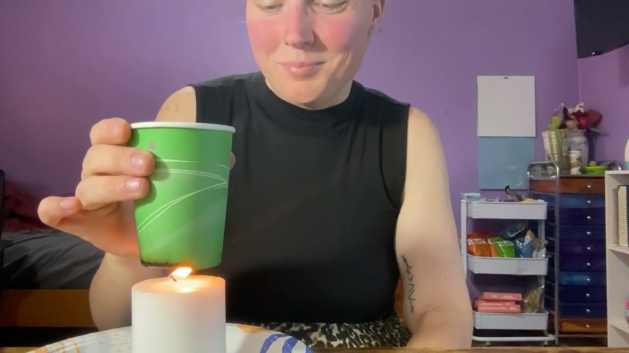 Boiling water in a paper cup
