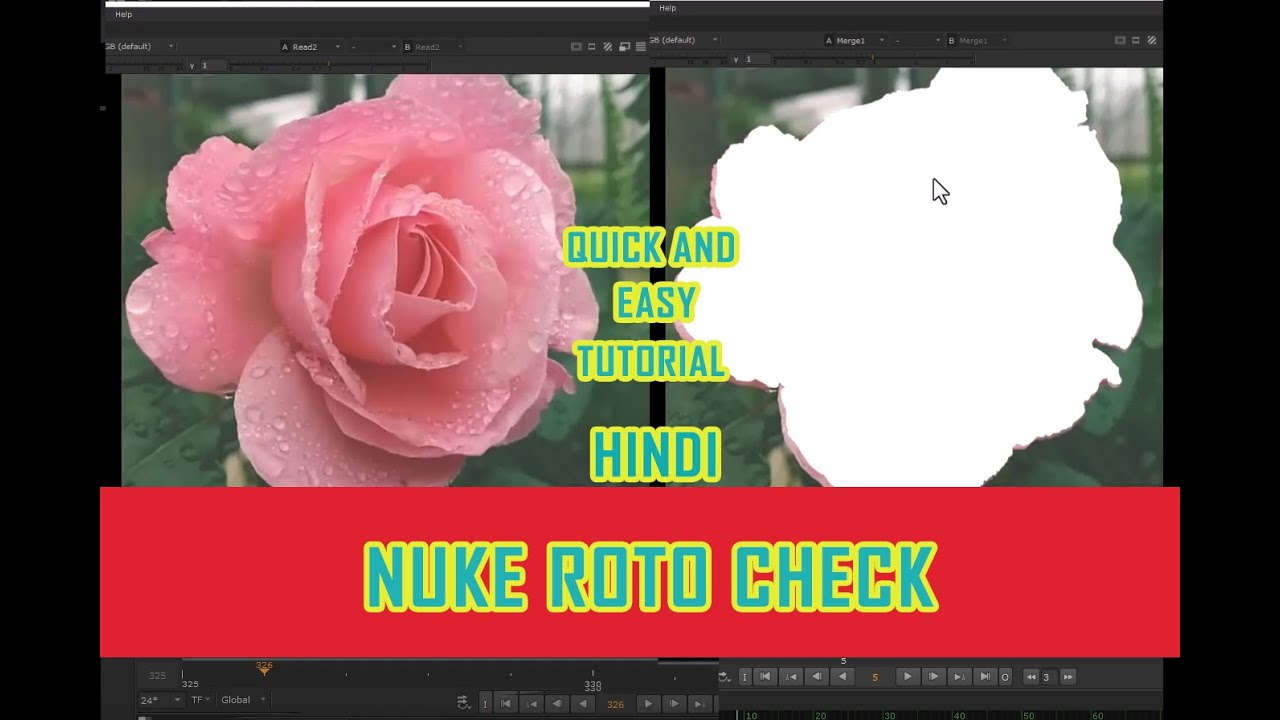 how to check roto in nuke | rotoscope tutorial nuke | nuke rotoscoping tutorial | nuke tutorial |