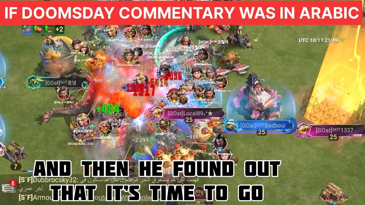 What if Doomsday Commentary was in Arabic? | Time to Quit Game