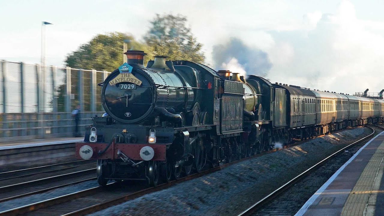 7029 & 5043 fly through Dawlish Warren | The Mayflower | 27.09.24