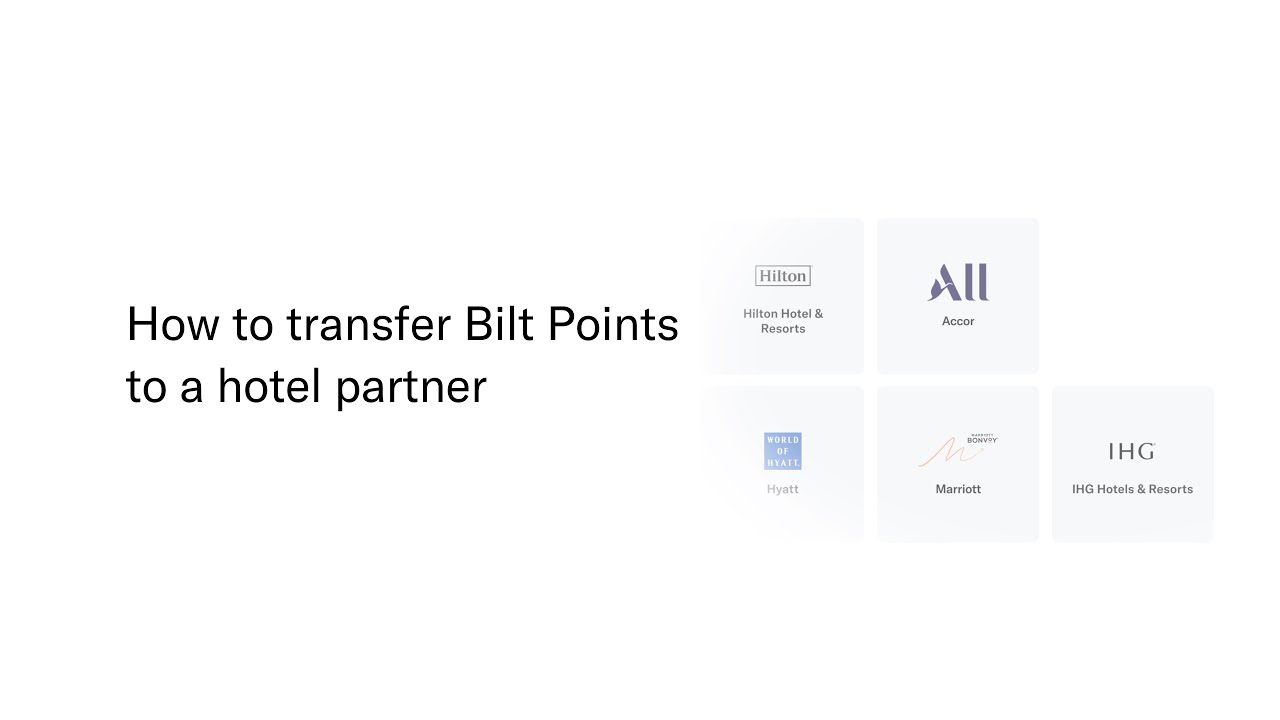 How to transfer Bilt Points to a hotel partner