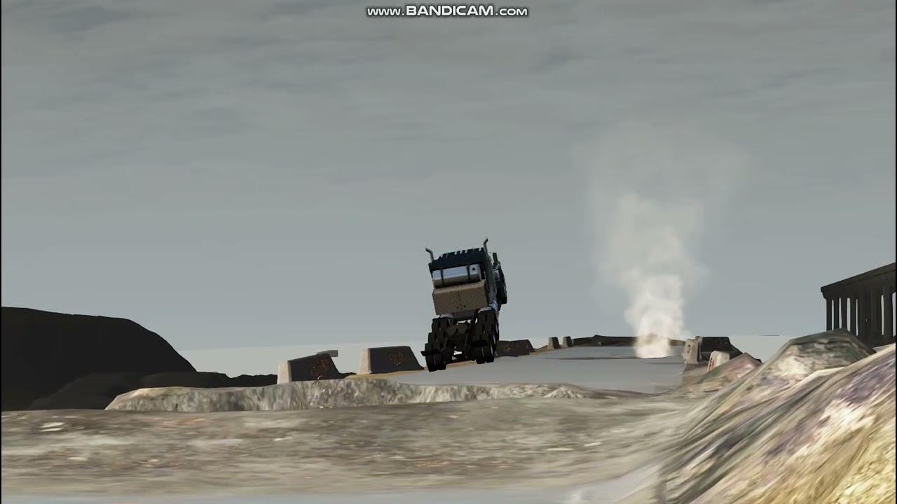 BeamNG drive semi truck race