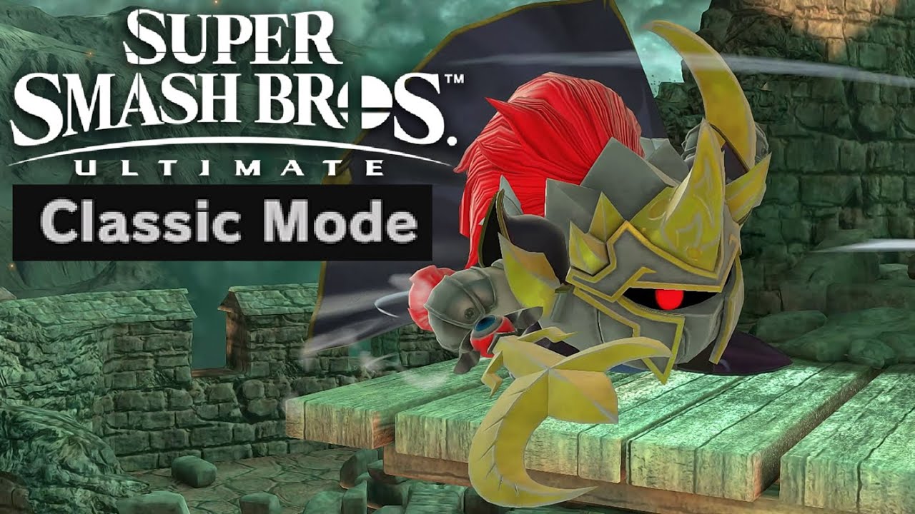 Super Smash Bros. Ultimate - Waxing Crescent Meta Knight Classic Mode Gameplay [MOD]
