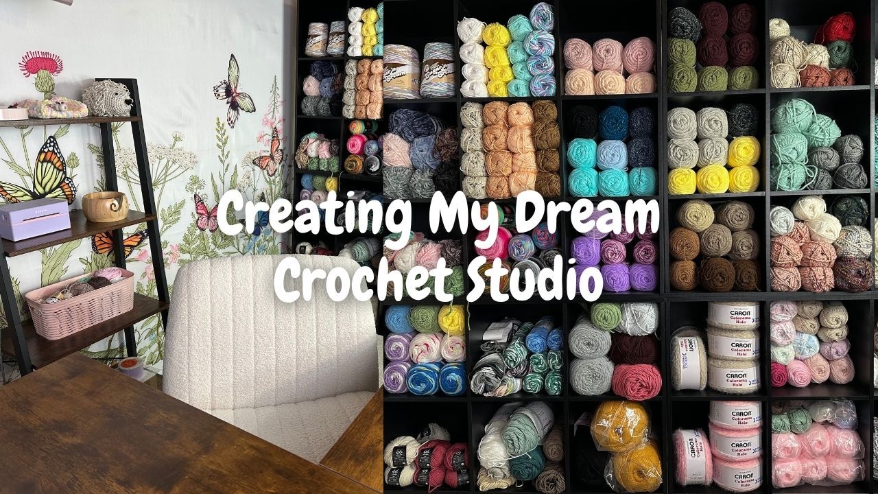 Создаём комнату для пряжи моей мечты, часть 2 | Экскурсия по комнате для вязания крючком | Органи...
