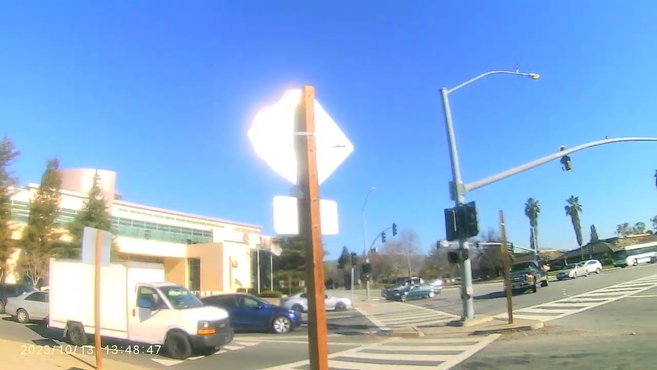 Weekend so sunny and cold weather in California, USA