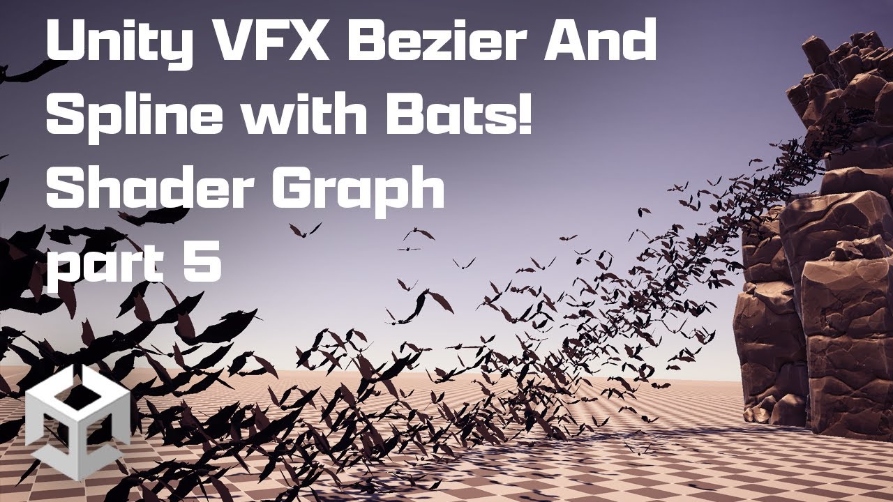 Unity VFX Bezier And Spline With Bats! part 5