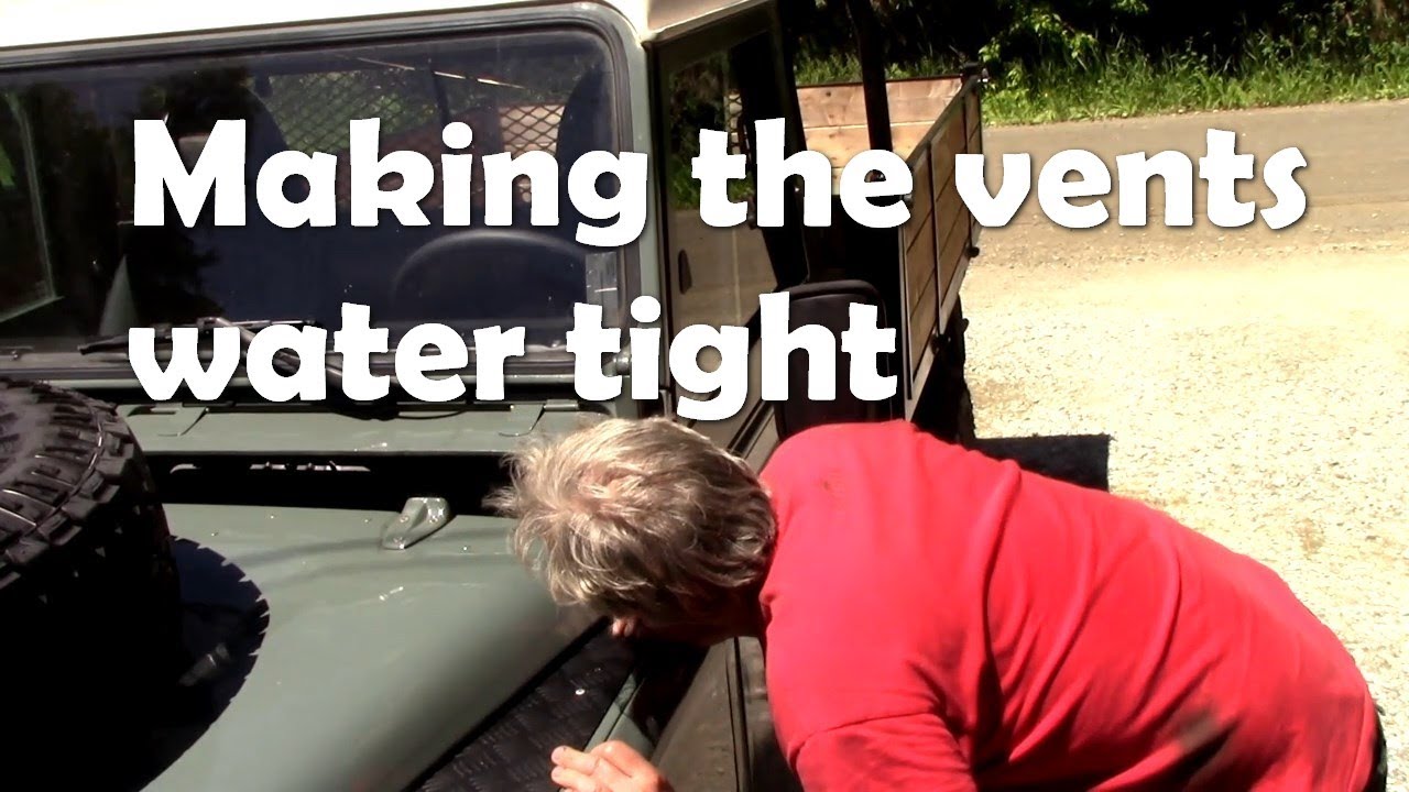 Water ingress on the 110 -  simple solution - no parts needed