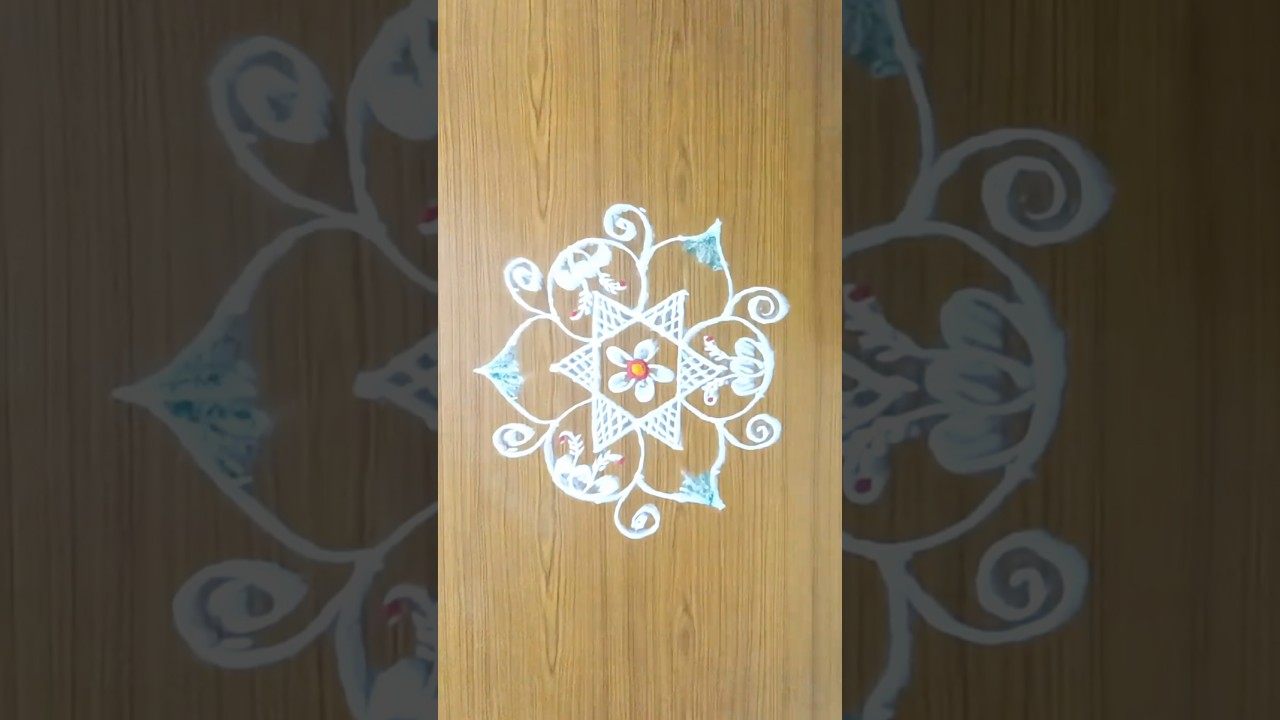 Simple Rangoli for Beginners ✨ | Daily Rangoli 