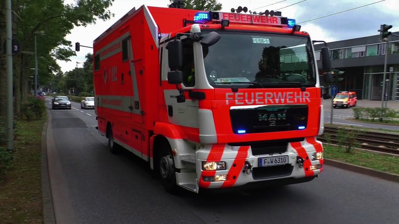 [8 MINUTEN EINSATZFAHRTEN] Feuerwehr + Rettungsdienst BLW1 Frankfurt am Main