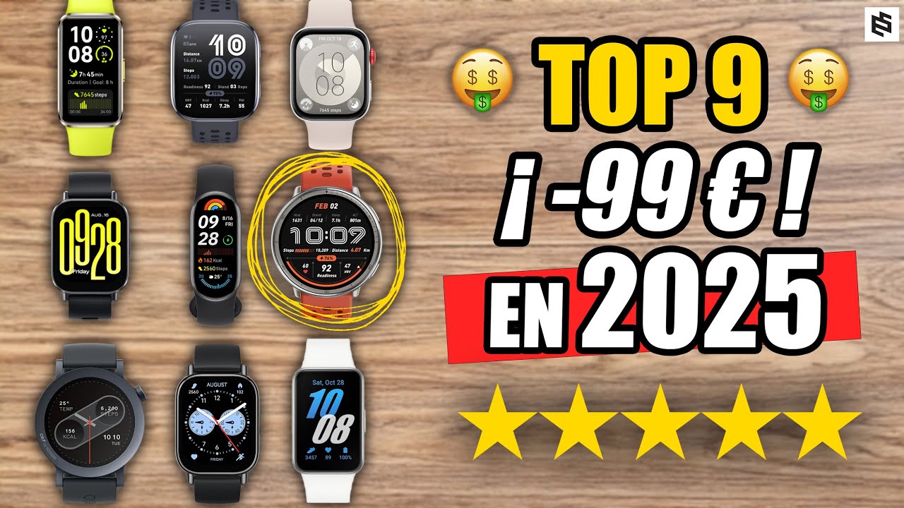 ✅Los 9 MEJORES SMARTWATCH BARATOS en 2025 | De 24€ a 99€