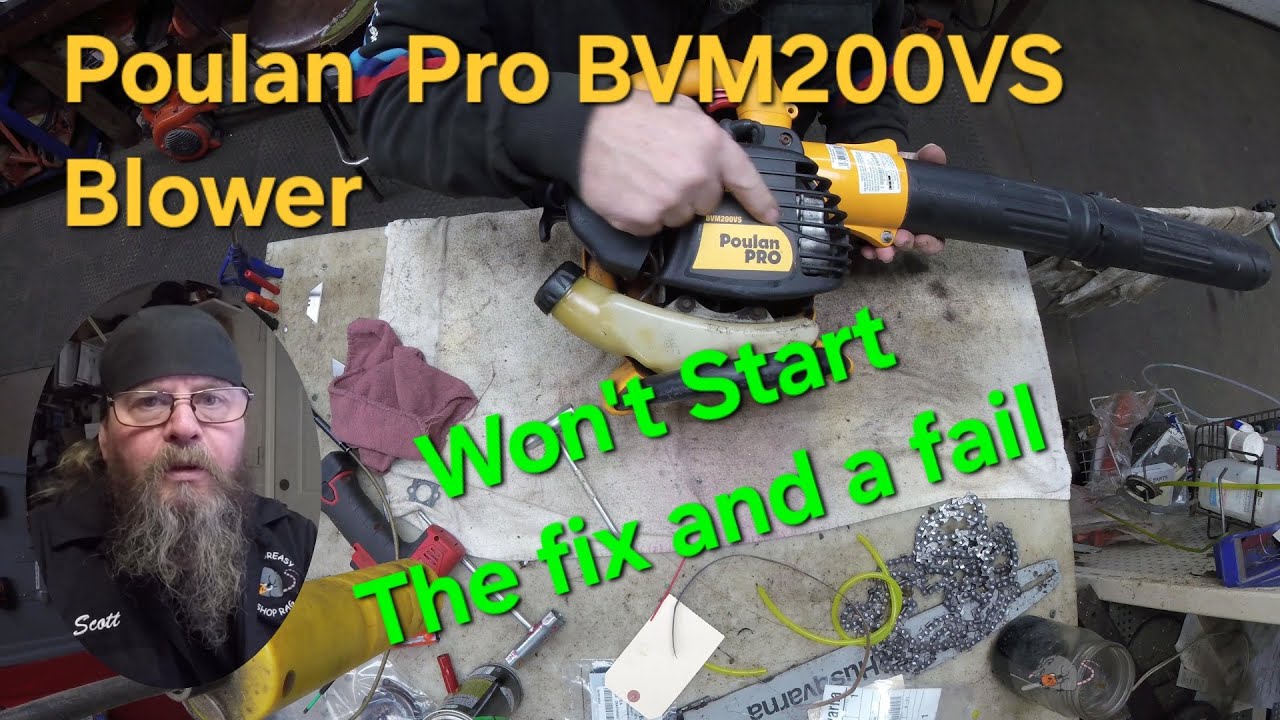 Poulan Pro BVM200VS Blower Won't Start