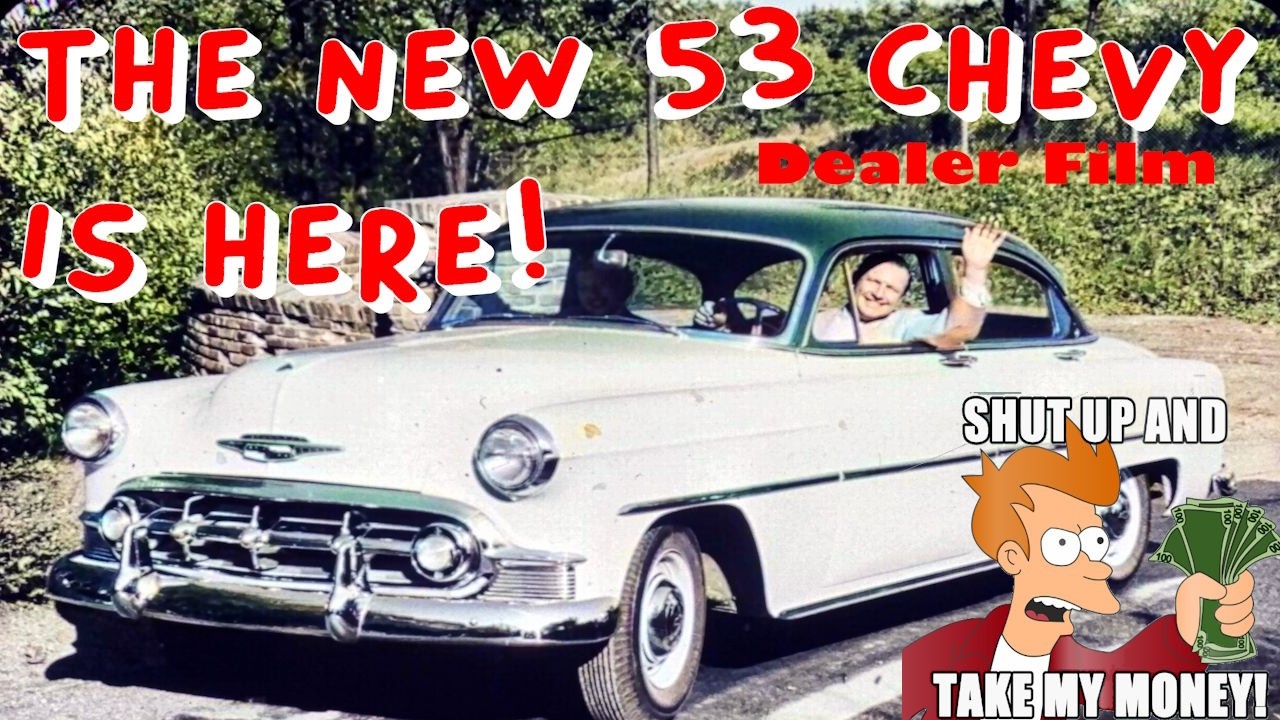 Совершенно новый Chevrolet 1953 года! Винтажная дилерская пленка — выигрышное сочетание!