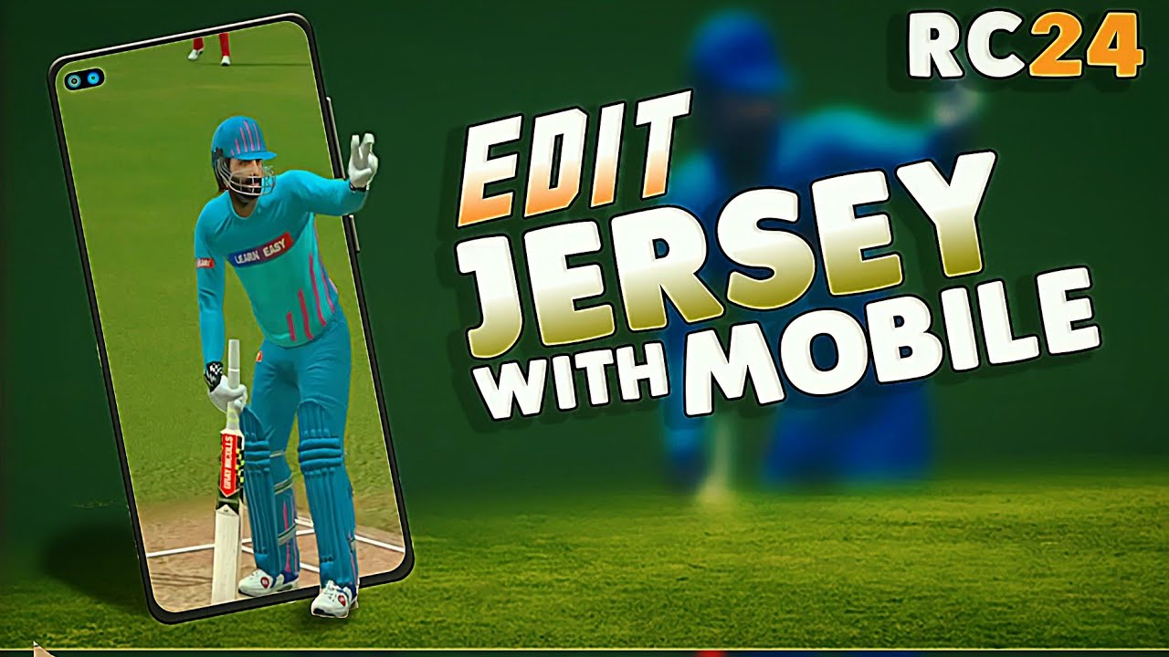 Real cricket 24 Edit Jersey With Mobile | Rc24 Creator Mod Tutorial |