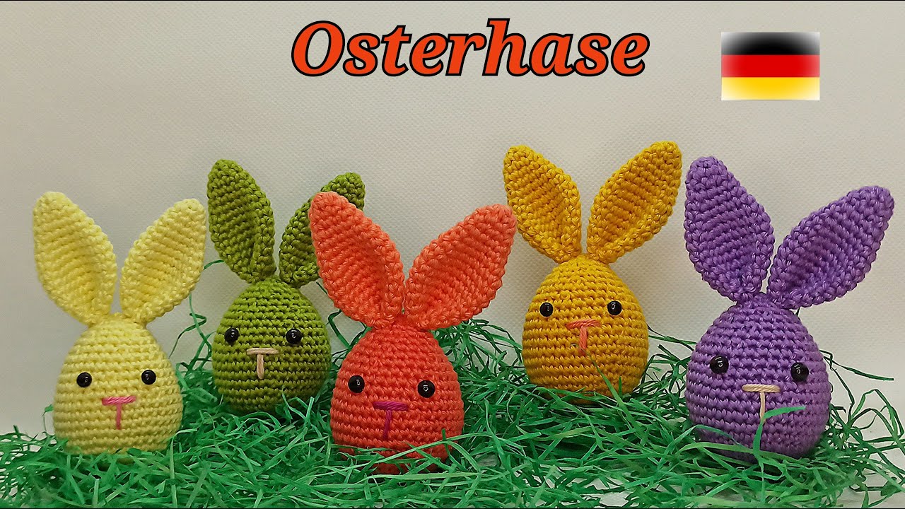 Gehäkelte Osterhasen - 