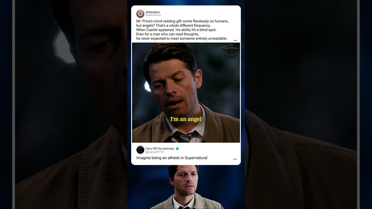 Mr. Price Can&rsquo;t Read an Angel&rsquo;s Mind | Supernatural  #shorts #Supernatural #tvshow