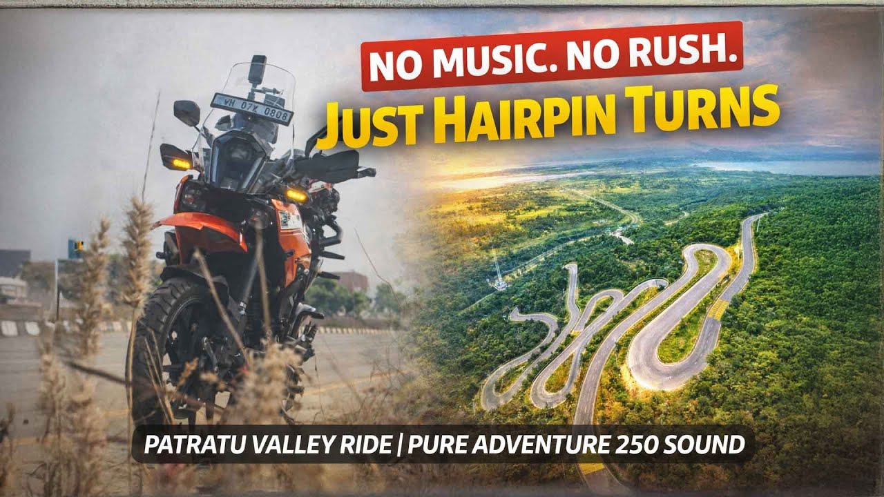 Patratu Valley cinematic With KTM Adventure 250 #ktmadventure #ktm #ranchi #patratuvalley #ktmindia
