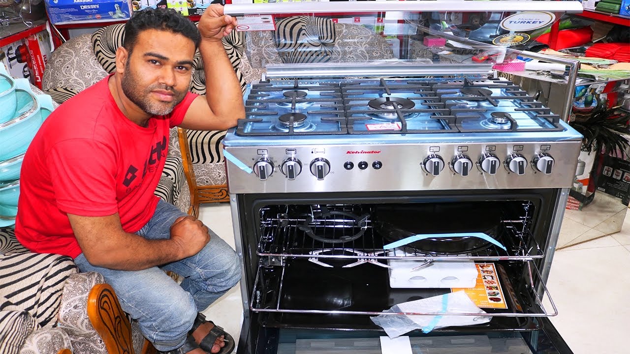 উন্নতমানের ৫ বার্নার গ্যাস ওভেন | উপরে চুলা নিচে ওভেন | 5 Burner Gas Oven | Gas oven price in bd