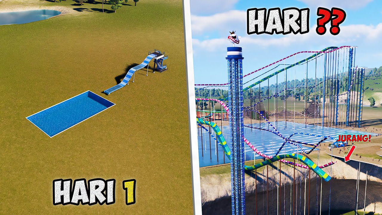 Gua Membuat KOLAM RENANG PSIKOPAT Dari 0 di Planet Coaster 2