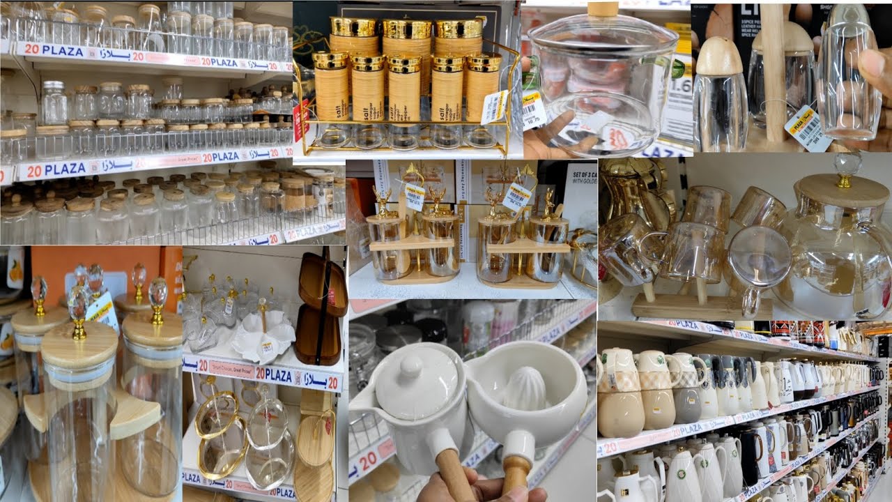 Kitchen glassware,ceramic pots,so beautiful amazing collection 20 plaza shopping mall #kitchenware