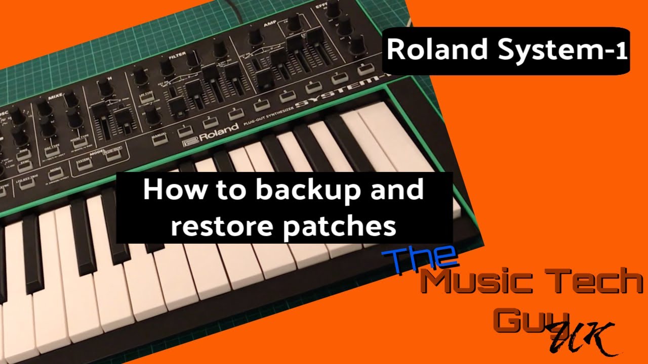 How to backup and restore patches on the Roland System-1