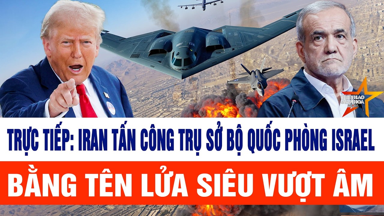 🔴[Trực tiếp]: Máy bay B-2 Mỹ ném bom 