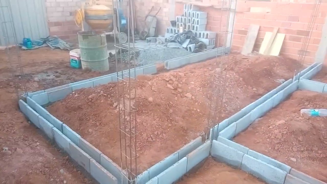 veja aí como tá ficando alicerce da minha casa