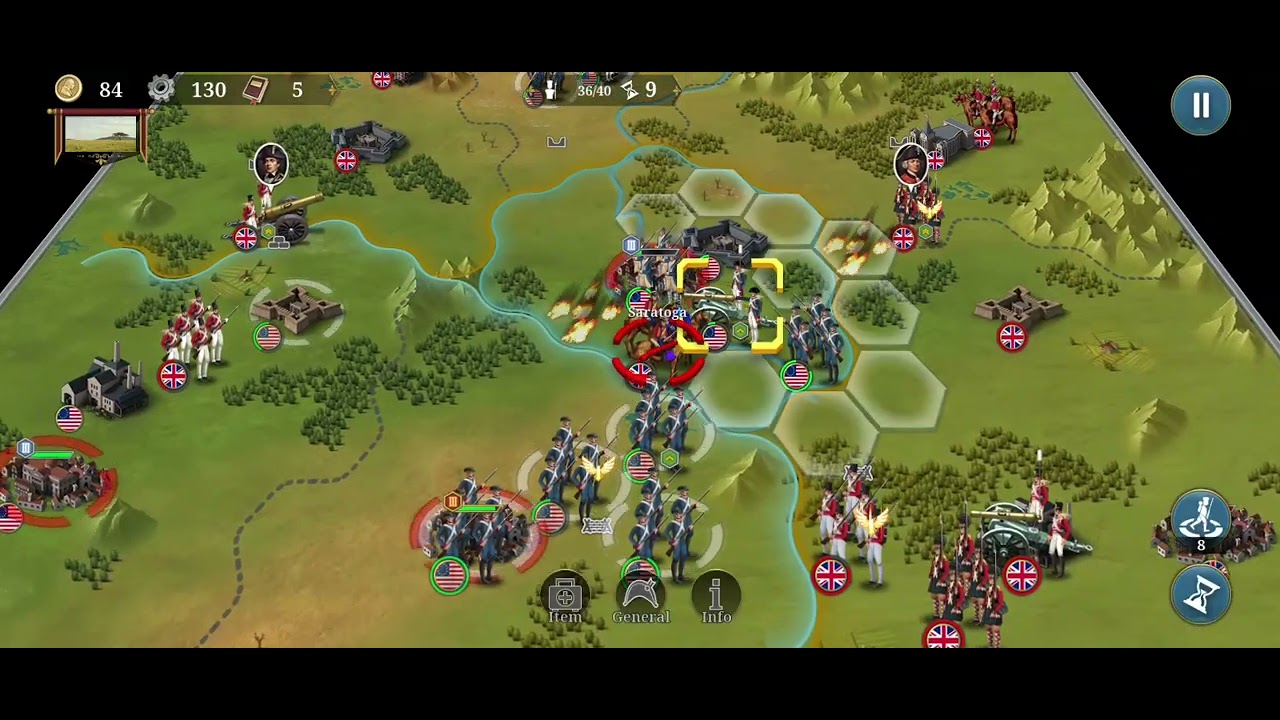 Саратогская кампания (в игре European War 6)