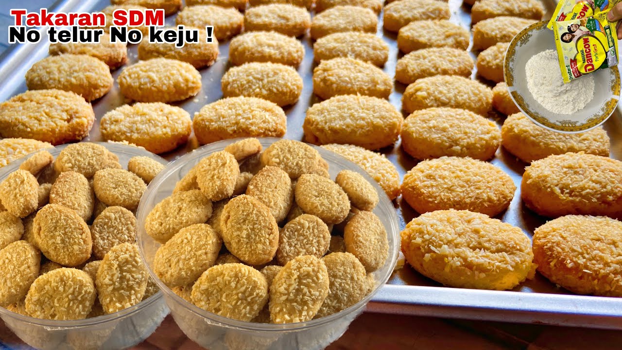 KUE KERING LEBARAN PALING SIMPEL MODAL TEPUNG DAN SUSU DANCOW BUBUK TANPA TELUR CUMA DIADUK
