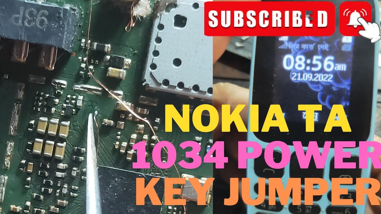 Nokia 105 TA 1034 Power Key Ways Jumper Solution 100%