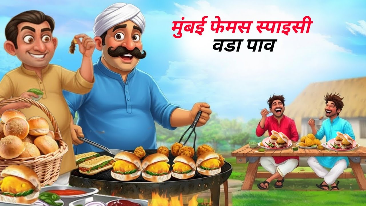 मुंबई स्पाइसी वडा पाव वाला | Mumbai Spicy Vada Pav Wala | Hindi Story | Hindi Kahaniya |