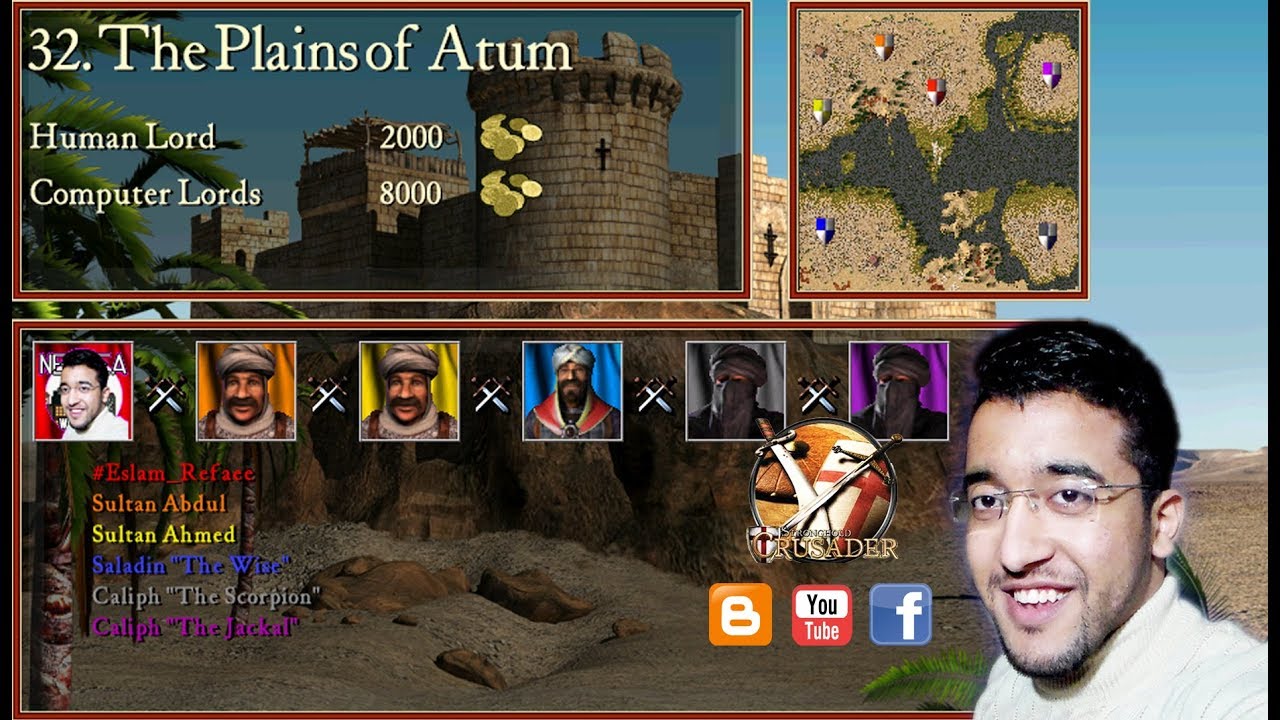 لعبة Stronghold Crusader_المهمة رقم # 32_بعنوان سهول من الذرة_لعب وتقديم #Eslam_Refaee