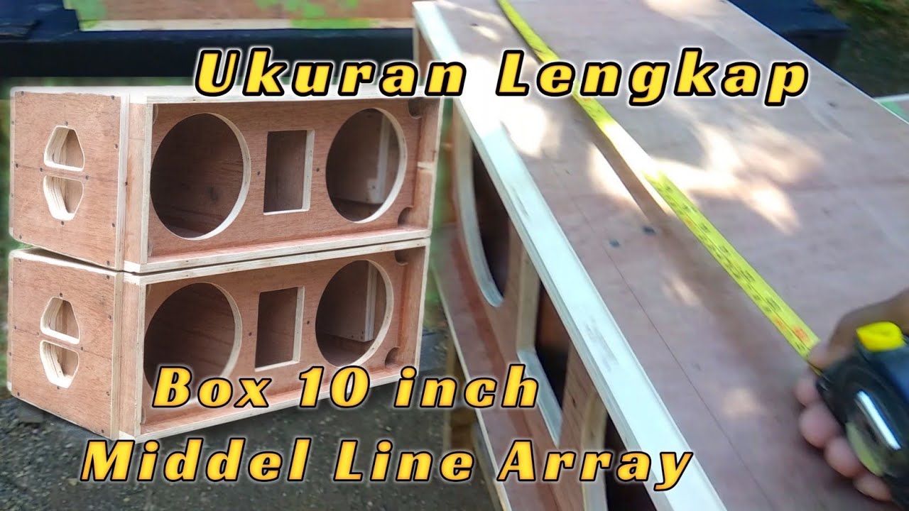Size and Scheme of 10 inch Midel Racing Box, 10 inch Custom Line Array