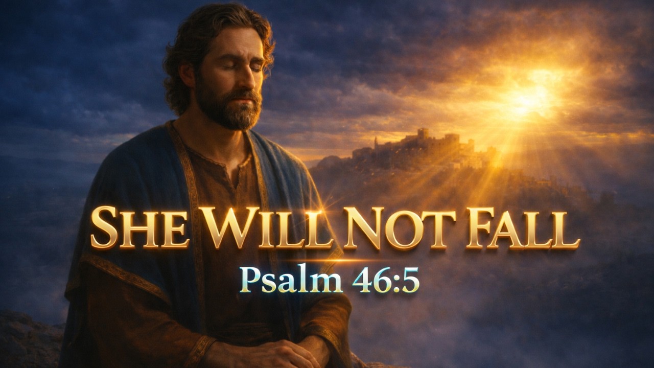 Psalm 46:5 &ndash; She Will Not Fall (At Dawn) | (Lyric Video)