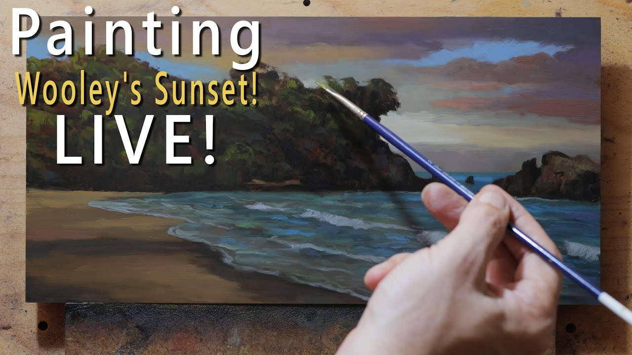 The Making of: Woolley's Bay Sunset 7x14 - Live Painting Session!