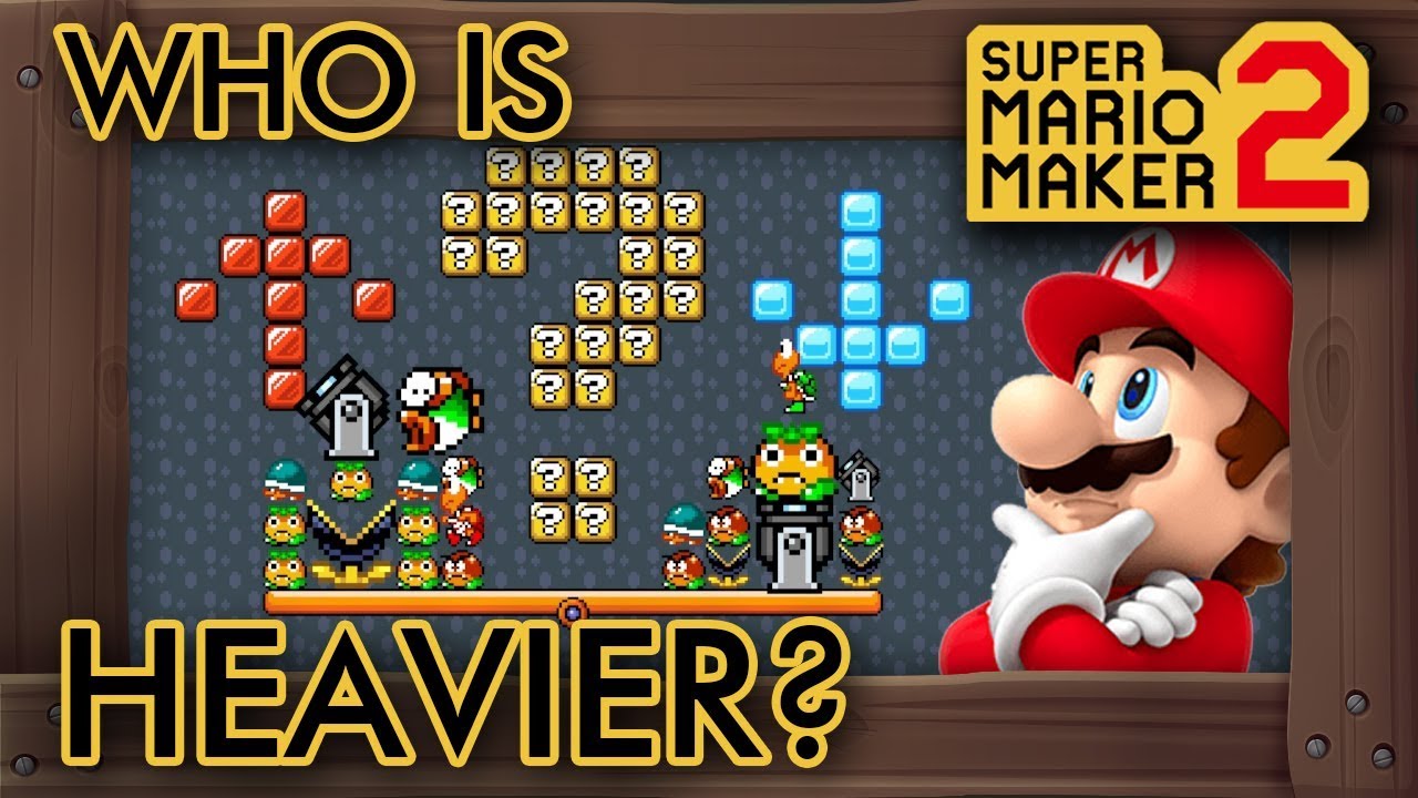 Super Mario Maker 2 - Which Enemies are Heavier?