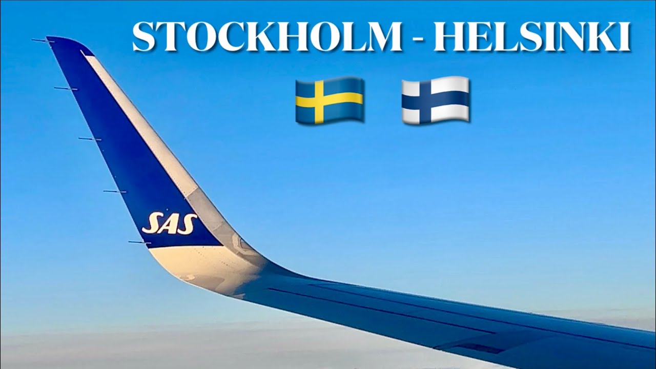 Flying from Stockholm to Helsinki / Scandinavian Airlines