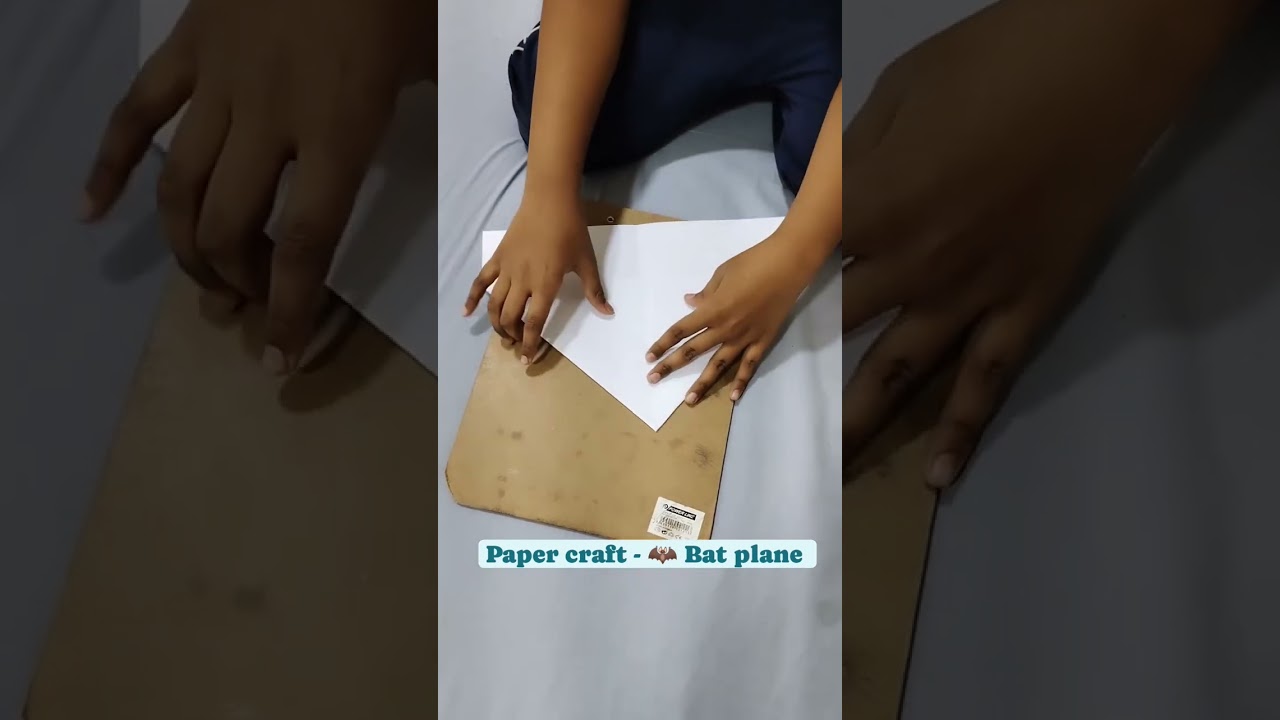 Paper craft art - Bat plane by my son Masha Allah 😍 